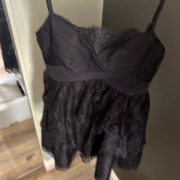 1 hour sale. BCBGMaxazria, black lace dress Medium - Picture 4 of 10